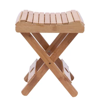 Dabas Bambusa Saliekamais Krēsls Saliekams Bambusa Izkārnījumos Portatīvo Atlocīts Pludmales Krēsls Koka Krēsls Sēdeklis Mājas Mēbeles
