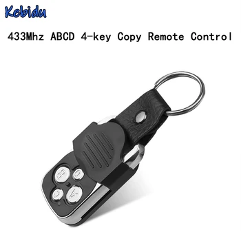 Kebidu Universālā 433Mhz Bezvadu Tālvadības pults RF kopēt ABCD 4 Pogu Tālvadības Portatīvo Garāžas Durvju Klons Tālvadības Keychain